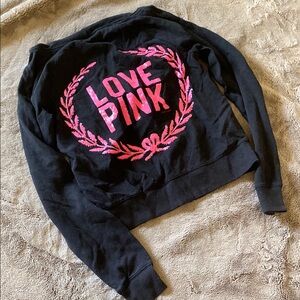 Black and Pink Love Pink Sweatshirt